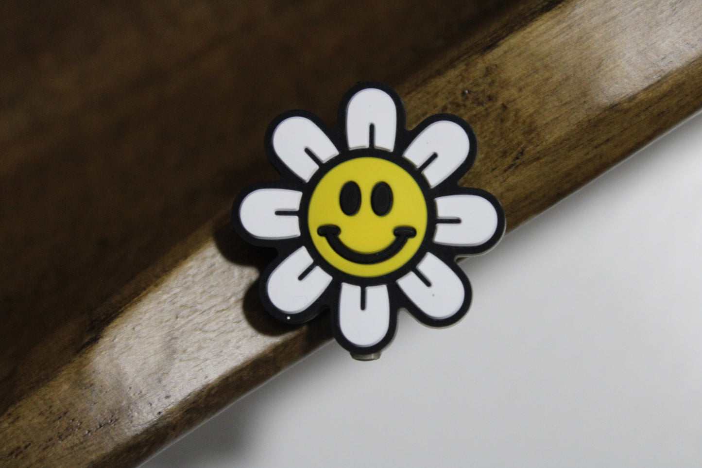 Happy Flower Silicone Focal Bead Multiple Color Options