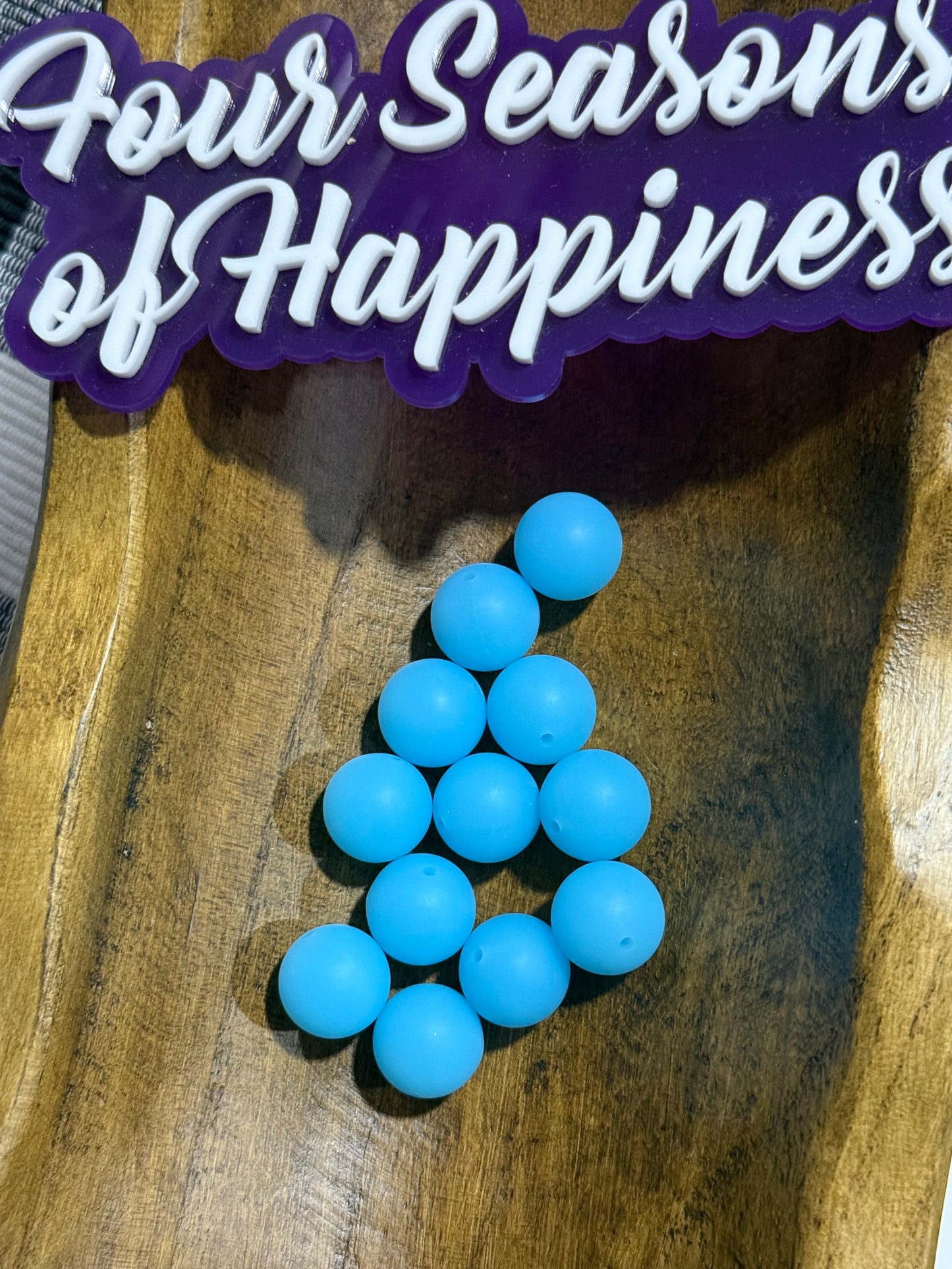 19mm Silicone Solid Color Round Bead