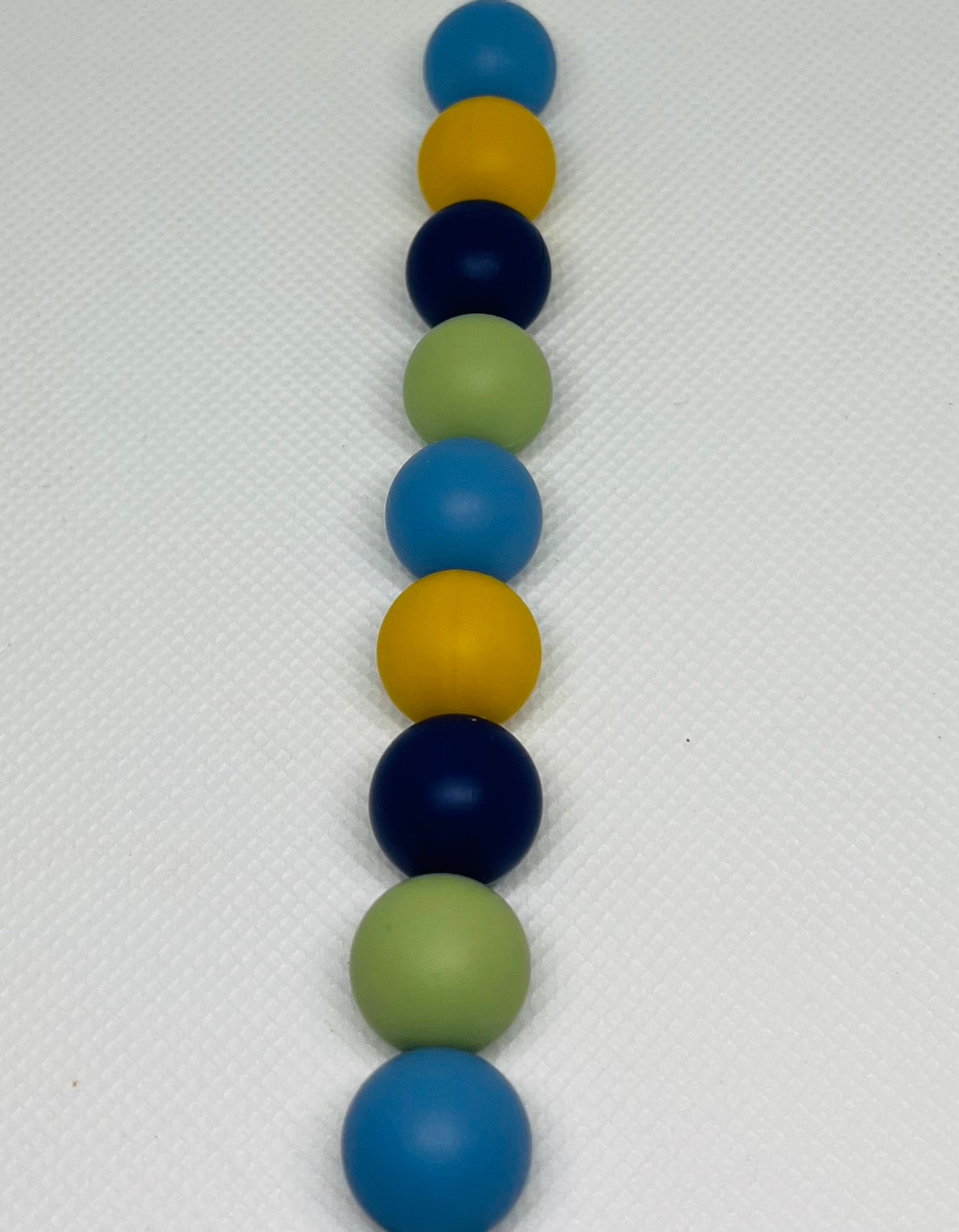 Blue Jeans And A Rosary Bead Mix 60 Count 15mm Silicone Bead Multicolor Matcha Green Navy Blue Powder Blue Mustard Yellow Pen Beading Crafting