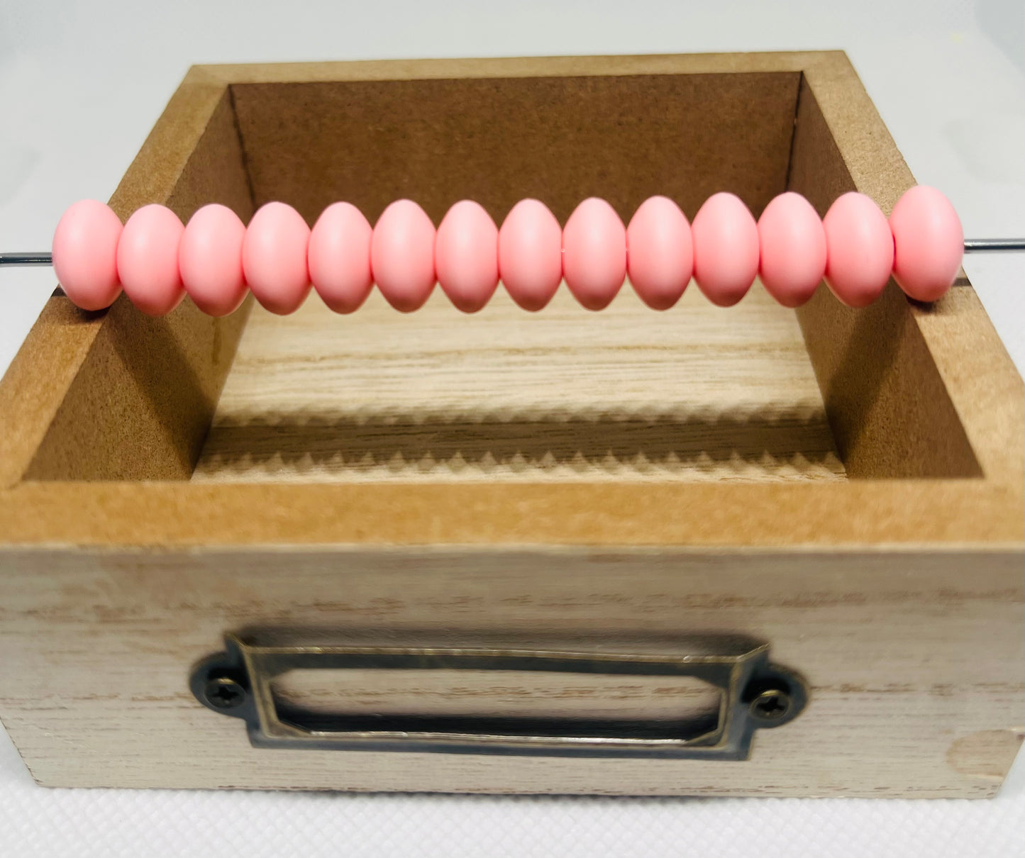 50 Count 12mm Lentil Silicone Spacer Bead