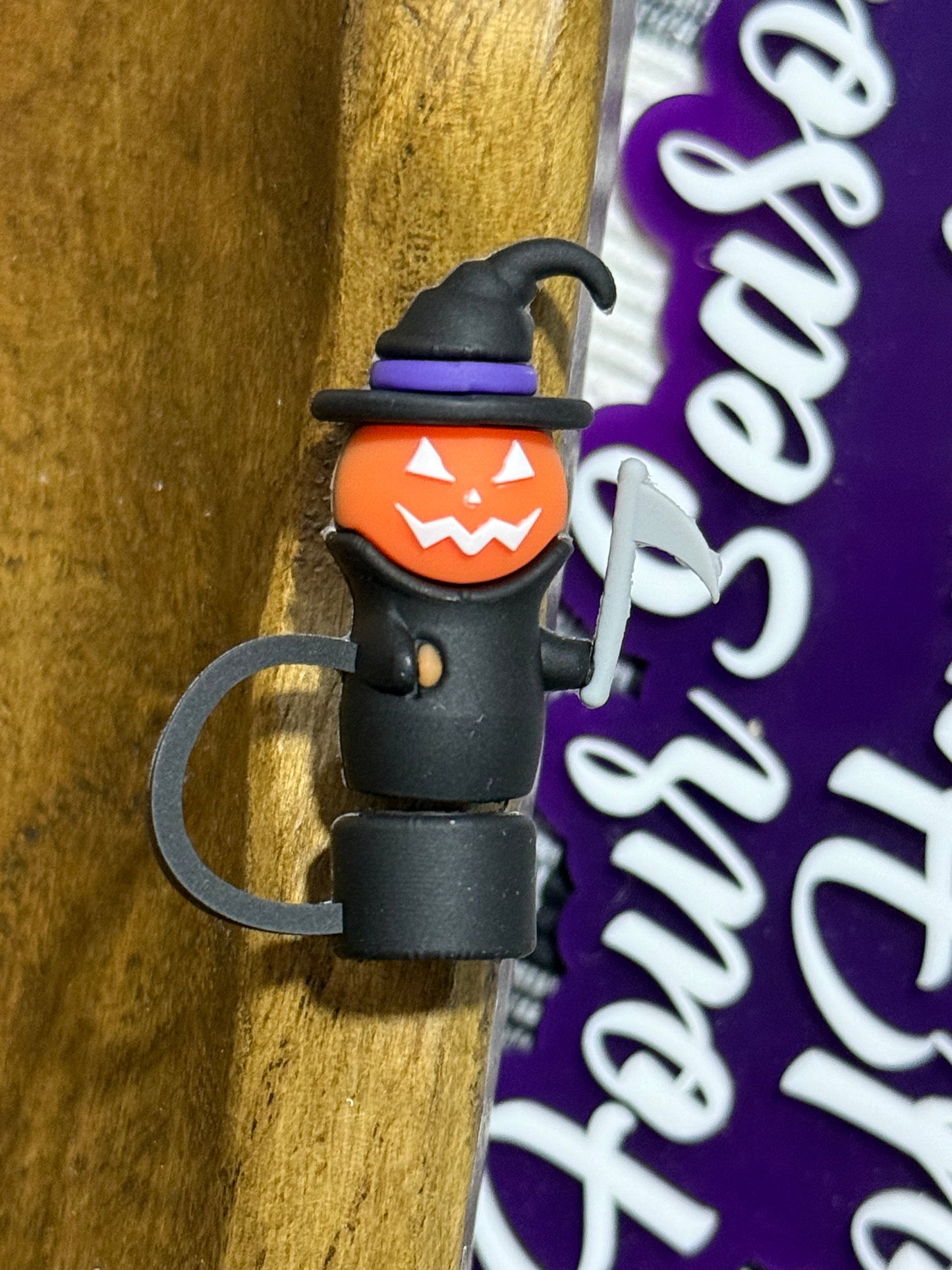 Straw Toppers Halloween Or Christmas