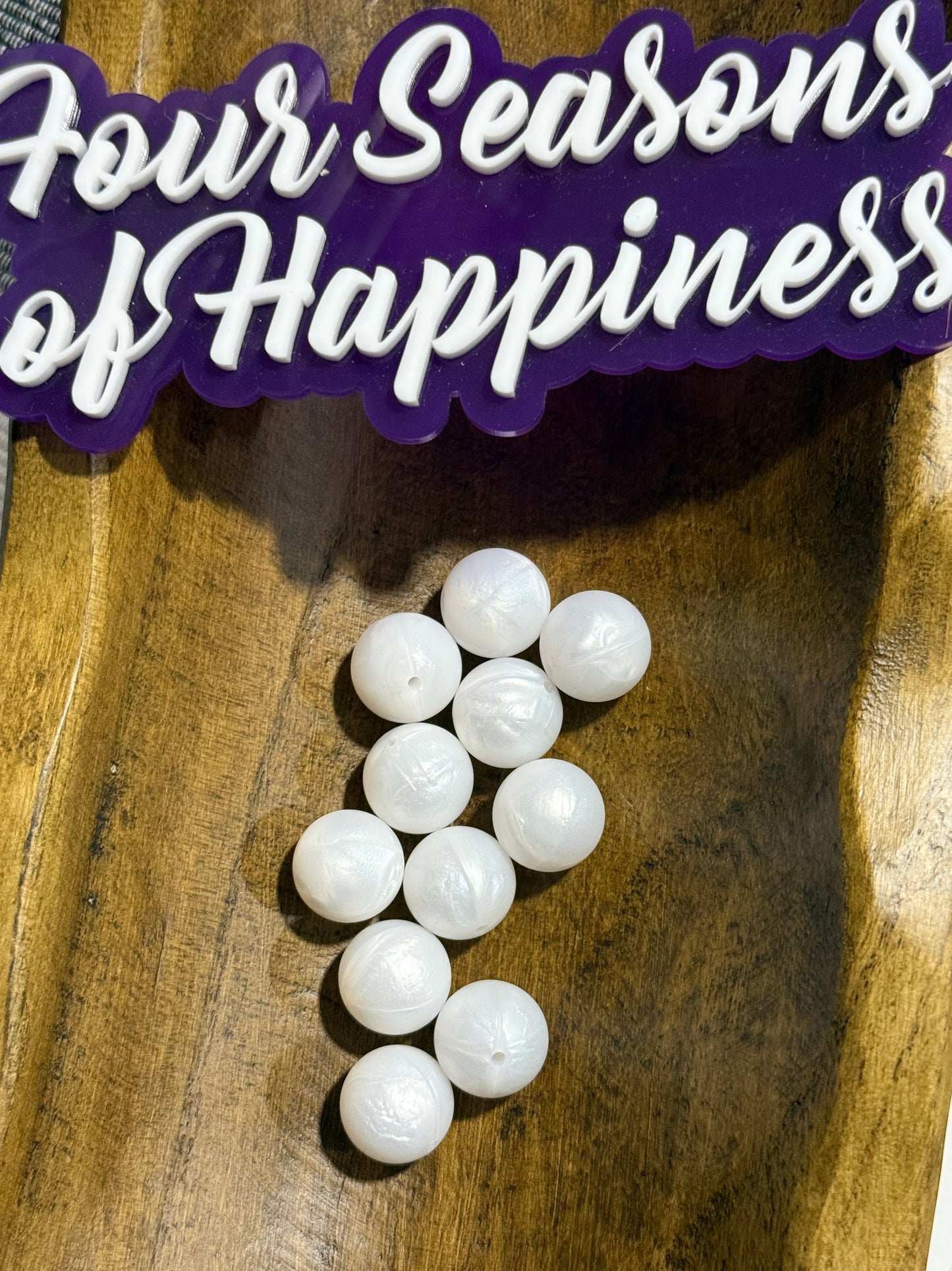 19mm Silicone Solid Color Round Bead