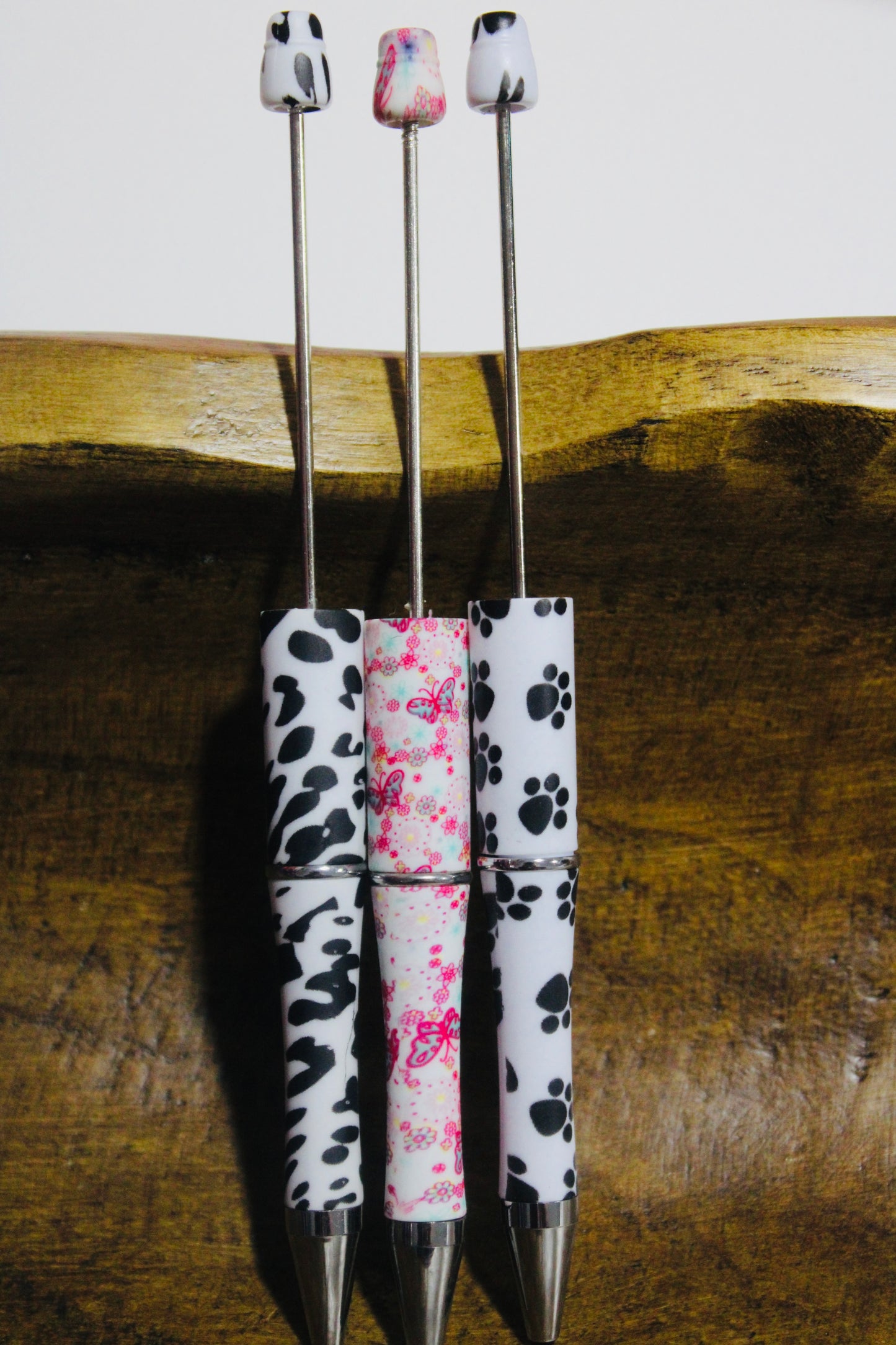 Printed Bead-able Black Ink Pen Multiple Pattern/Color Options