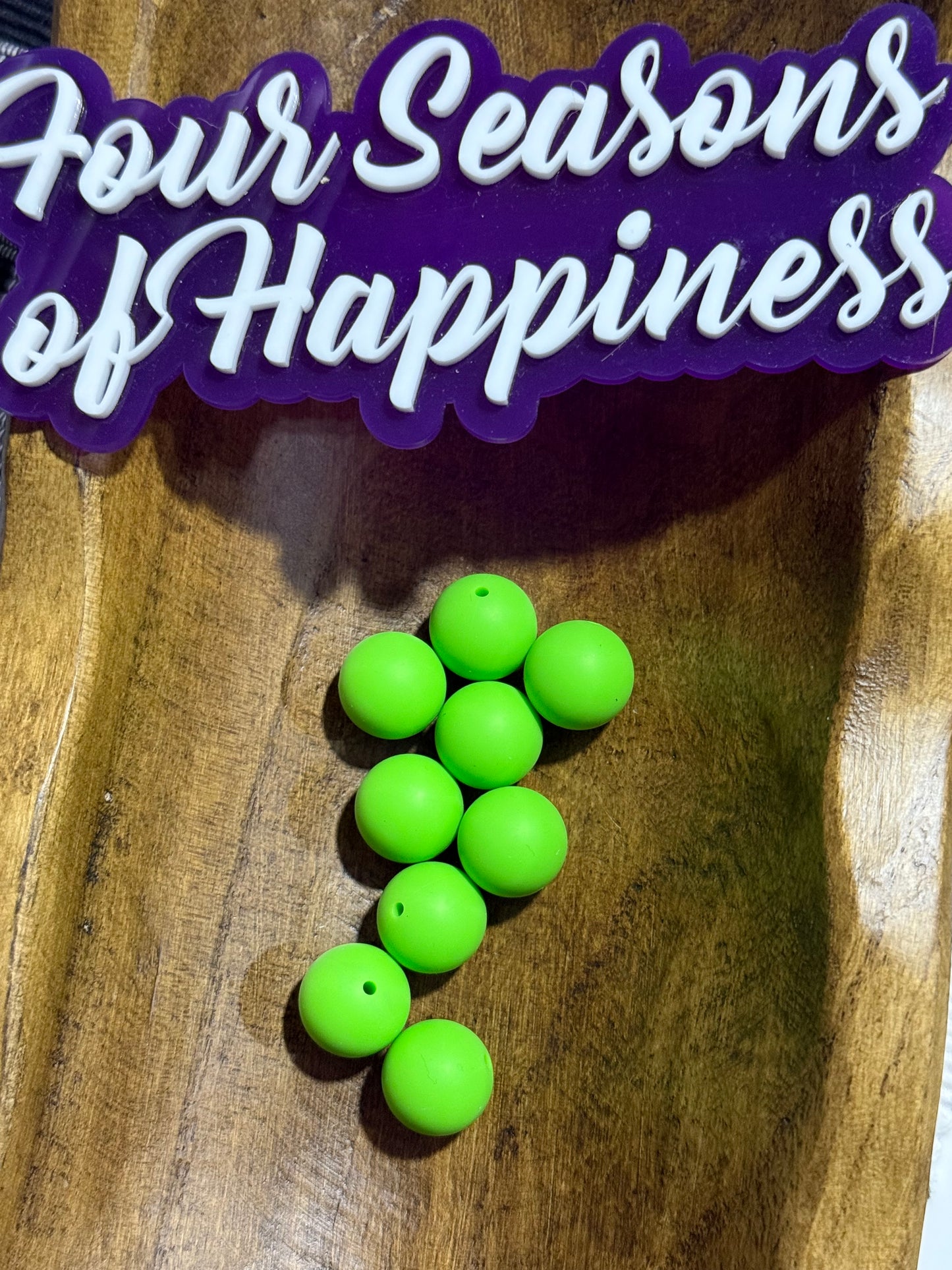 19mm Silicone Solid Color Round Bead