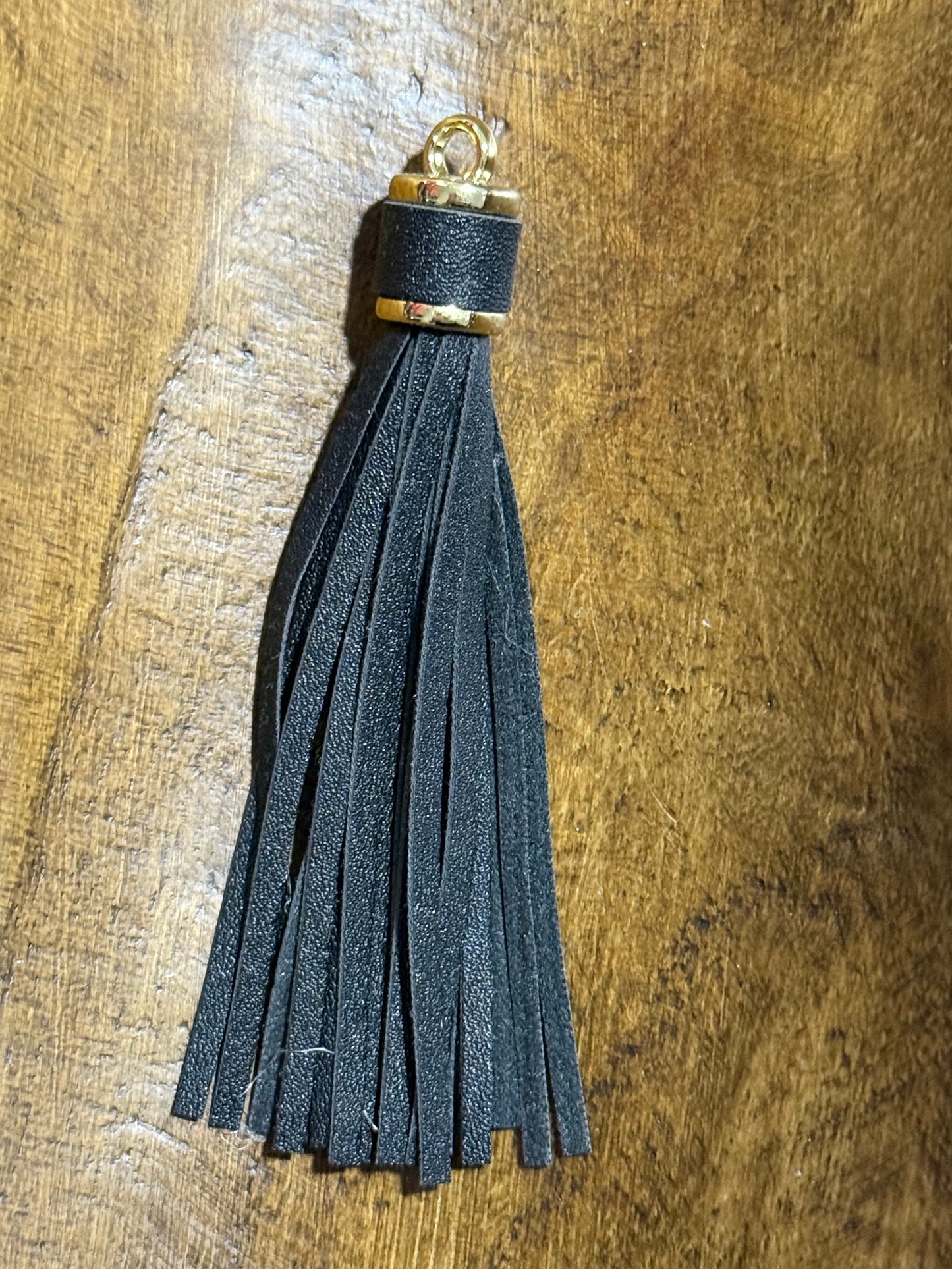 Long Tassel Car Charm Lanyard White Black Multi-Color