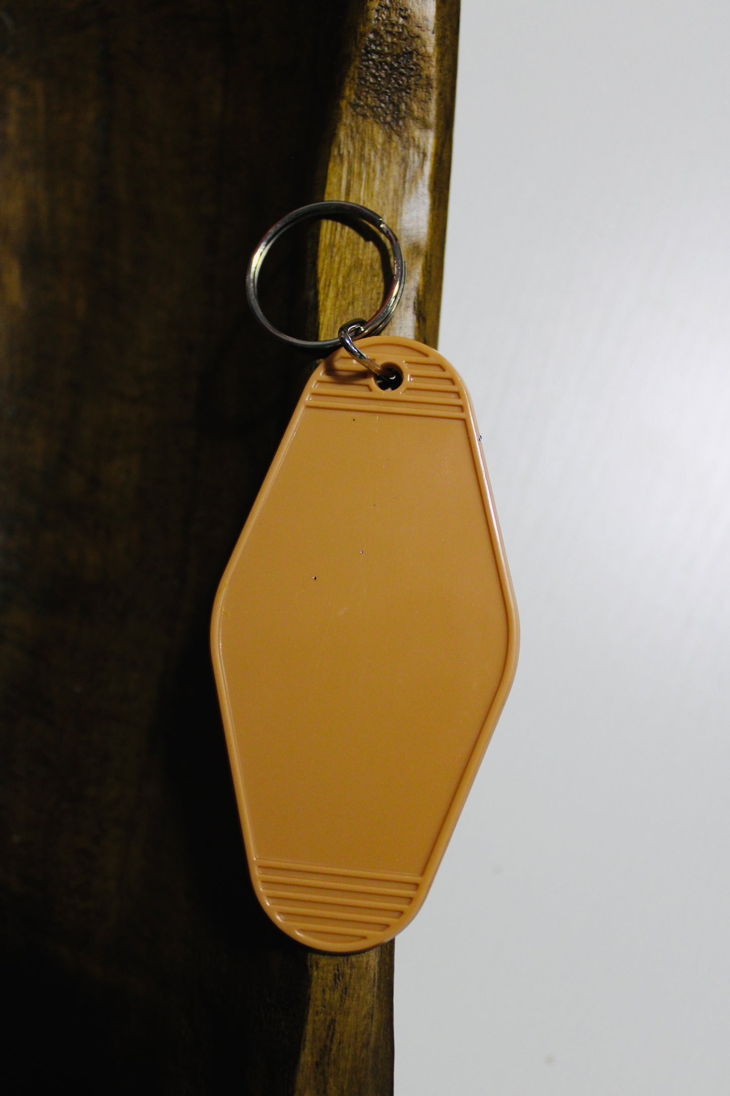 Plastic Hotel Blank Keychain Multiple Color Options