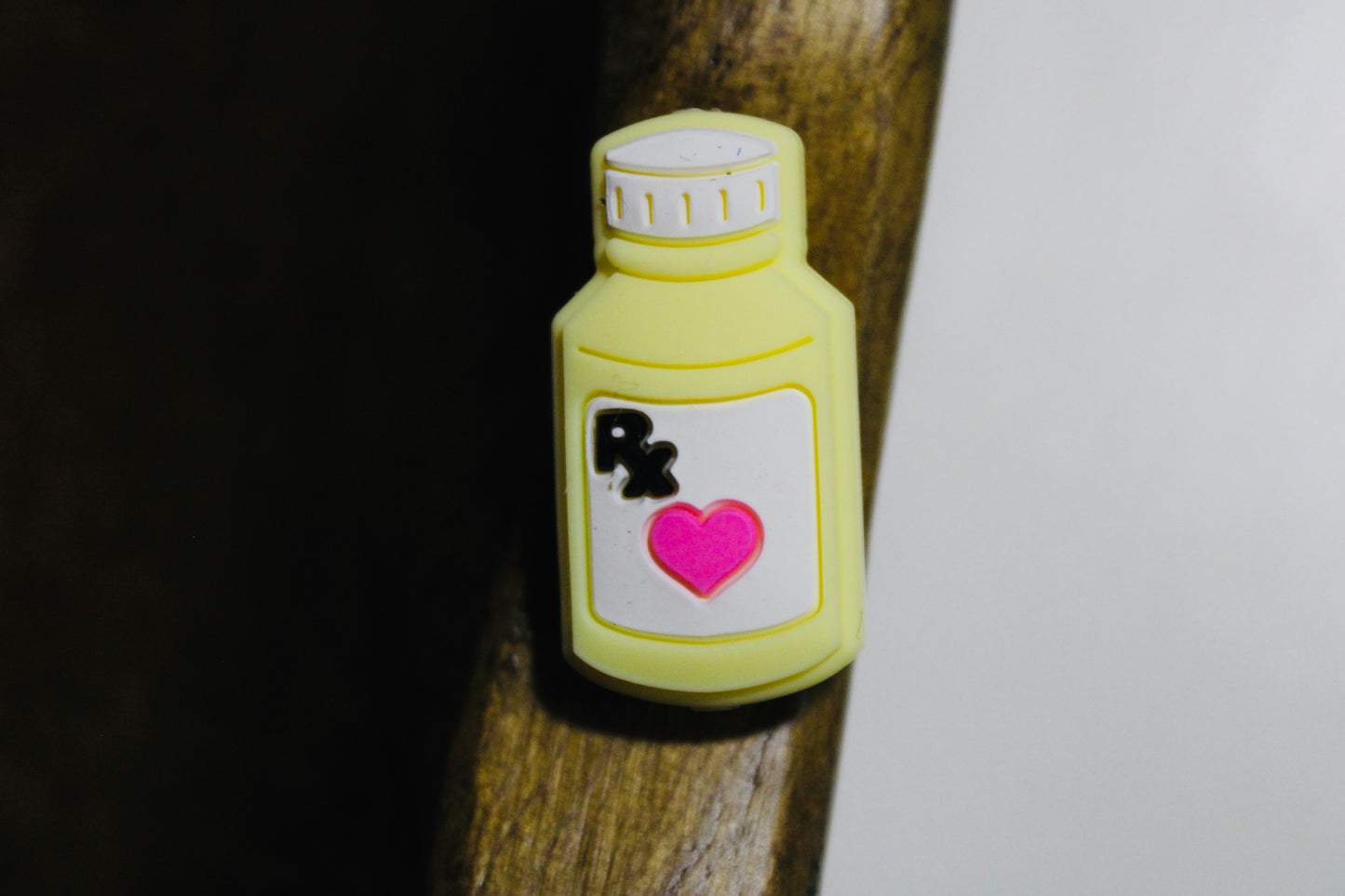 Small Medicine Bottle Silicone Focal Bead Multiple Color Options