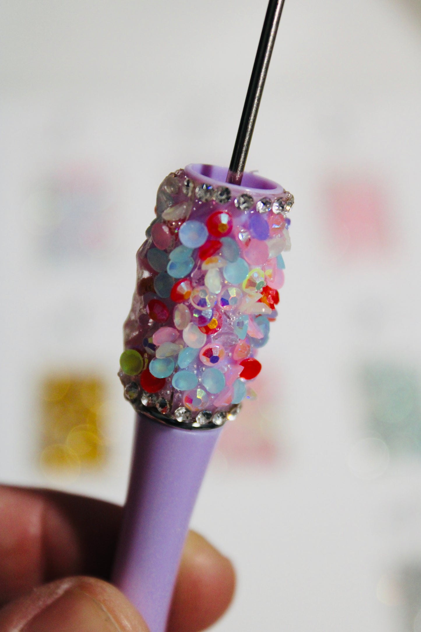 Bling Pen Wraps Rhinestone Decals Mixed Color