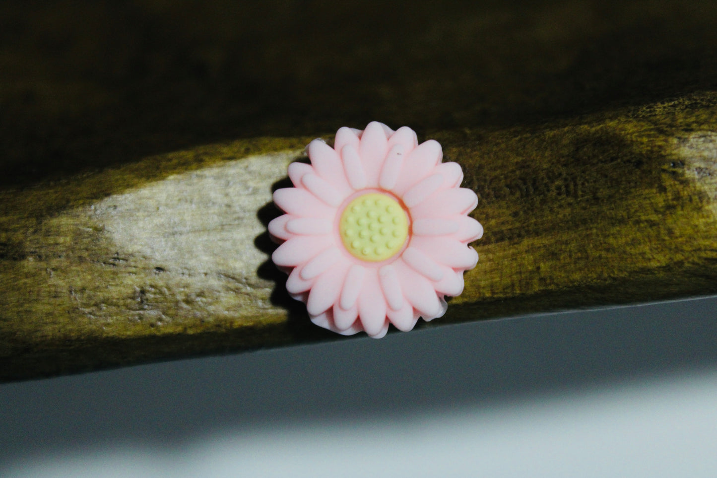 Mini Daisy Flower Silicone Focal Bead Six Color Options