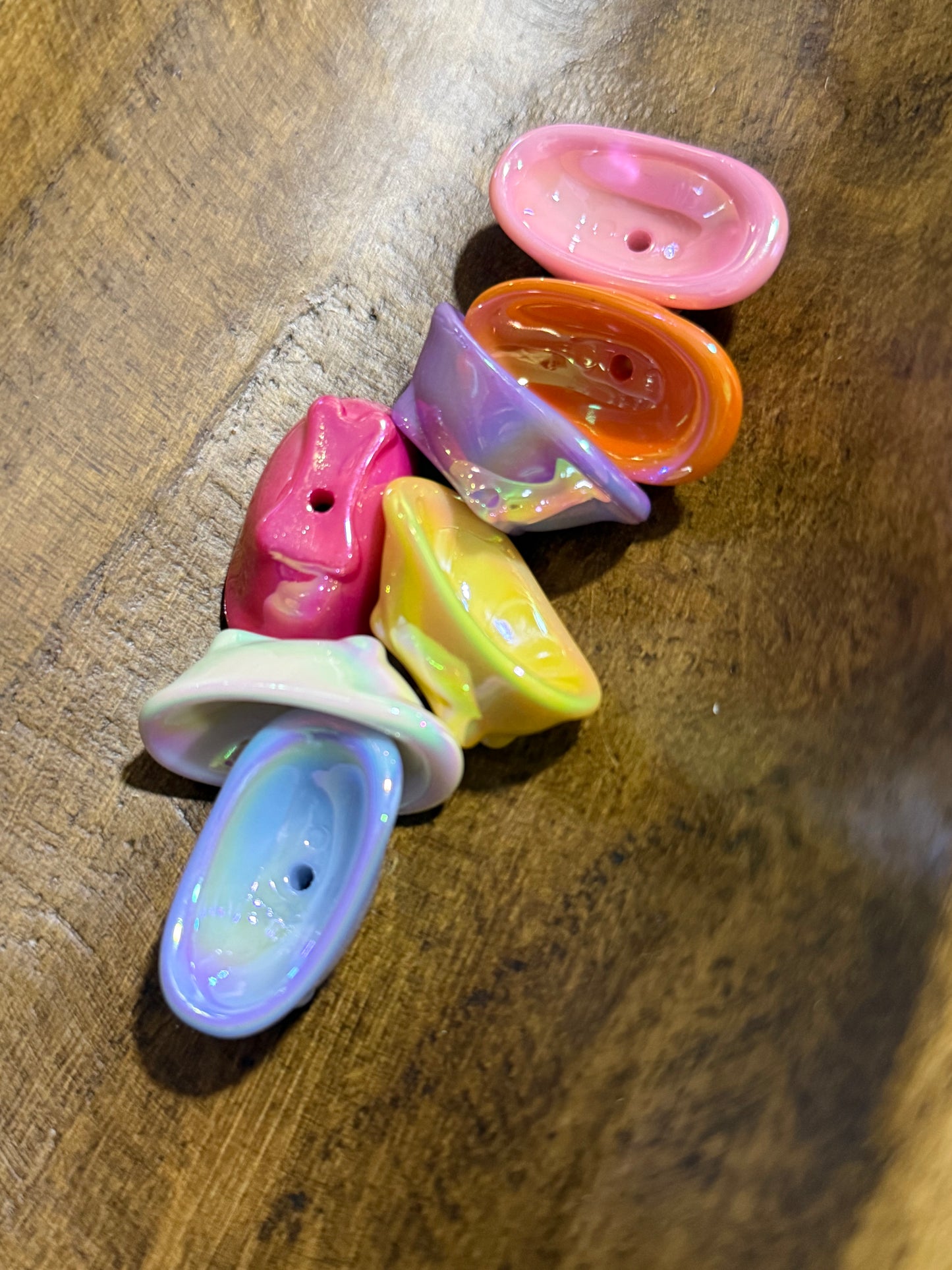 Acrylic Bathtub Mixed Color 5 Count Bead Bag