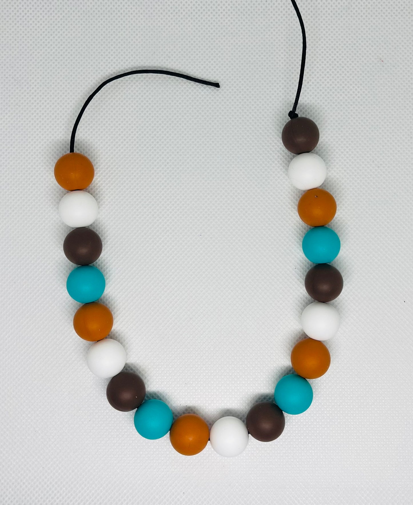 Ranch Bead Mix 60 Count 15mm Silicone Bead Mix Rust Turquoise White Coffee Brown