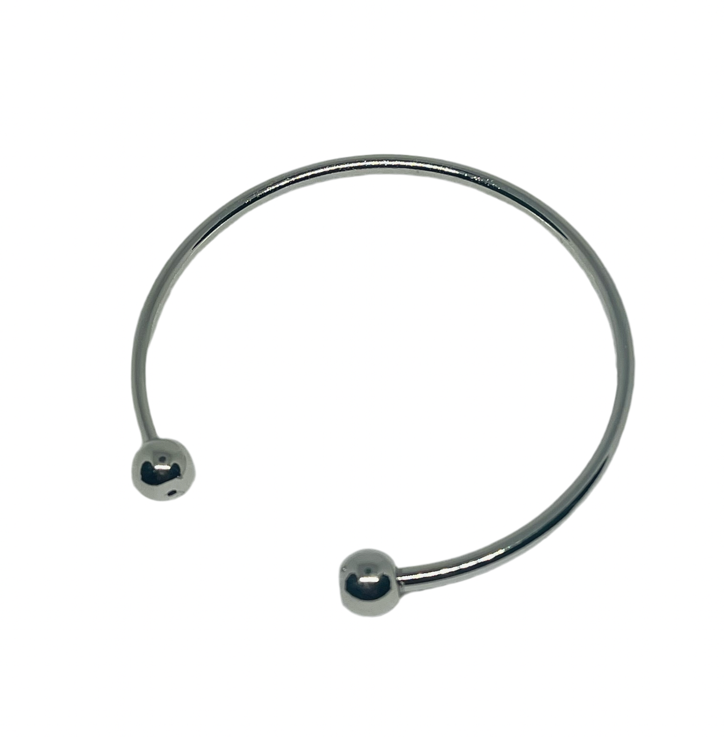 Bead-able Cusp Bracelet Silver Metal