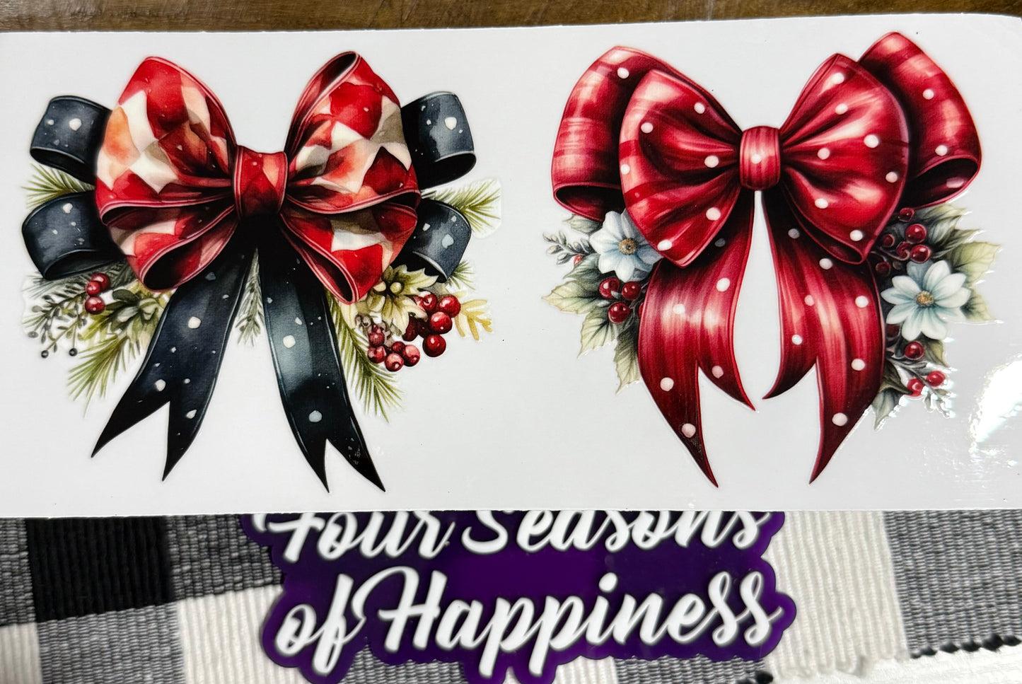 Christmas 16oz UVDTF Decal Transfer Holiday