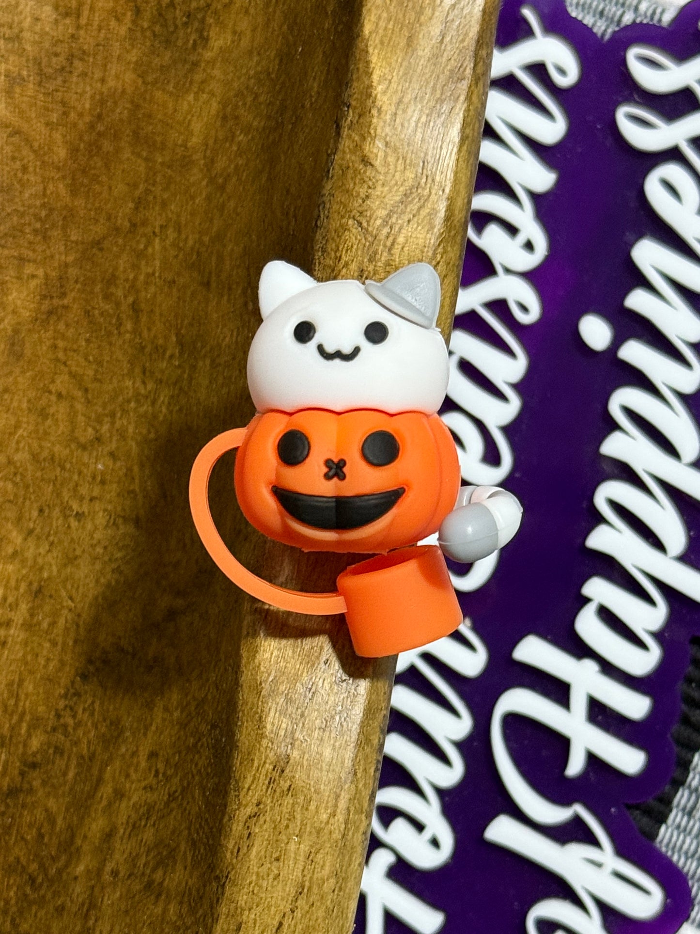 Straw Toppers Halloween Or Christmas