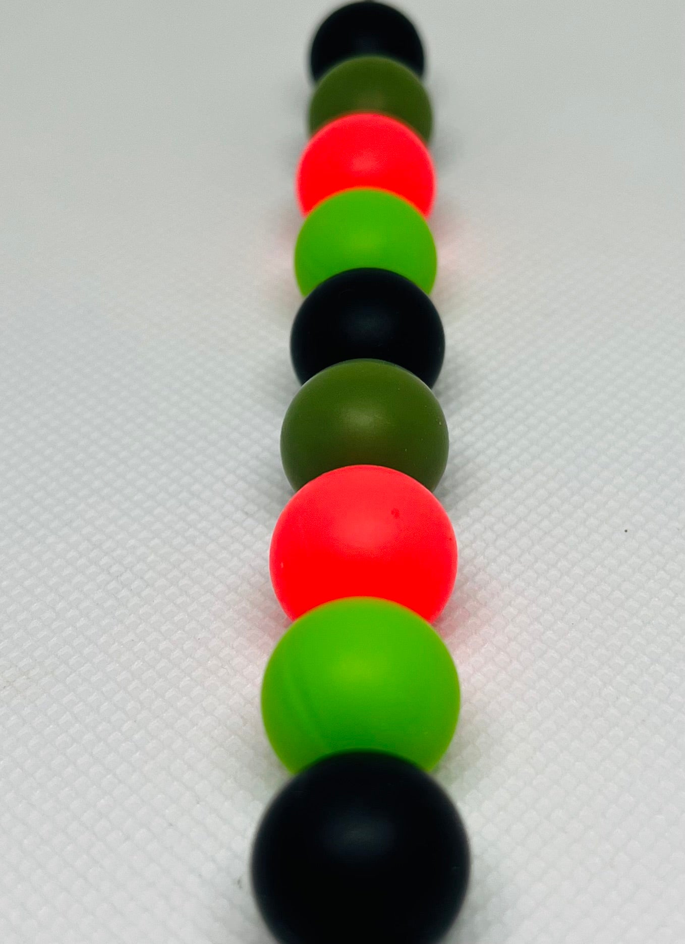 Watermelon Bead Mix 15mm Silicone 60 Count Watermelon Mix Beads/Pen Beading/Crafting
