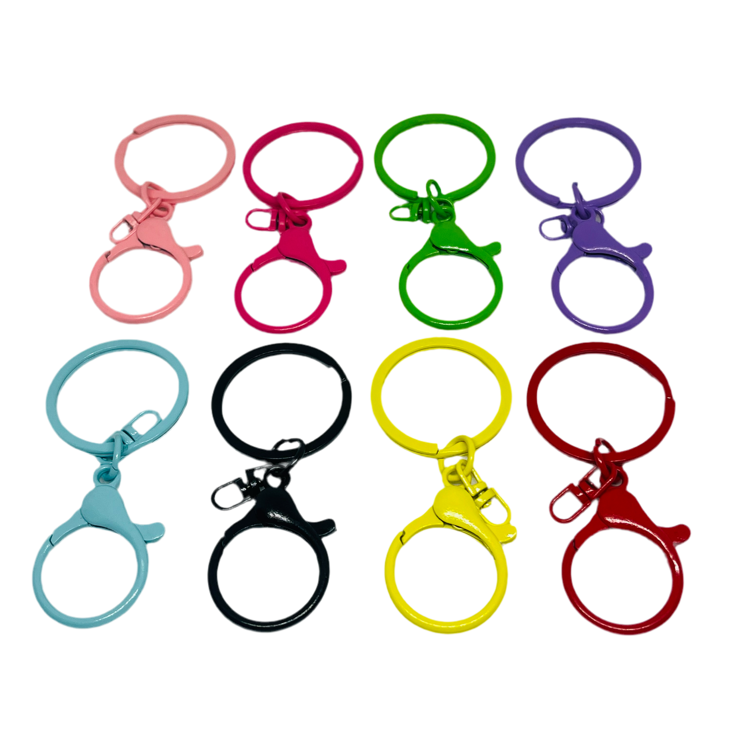 Key Ring With Large Lobster Claw Multiple Color Options Wristlet Making Keychain Making