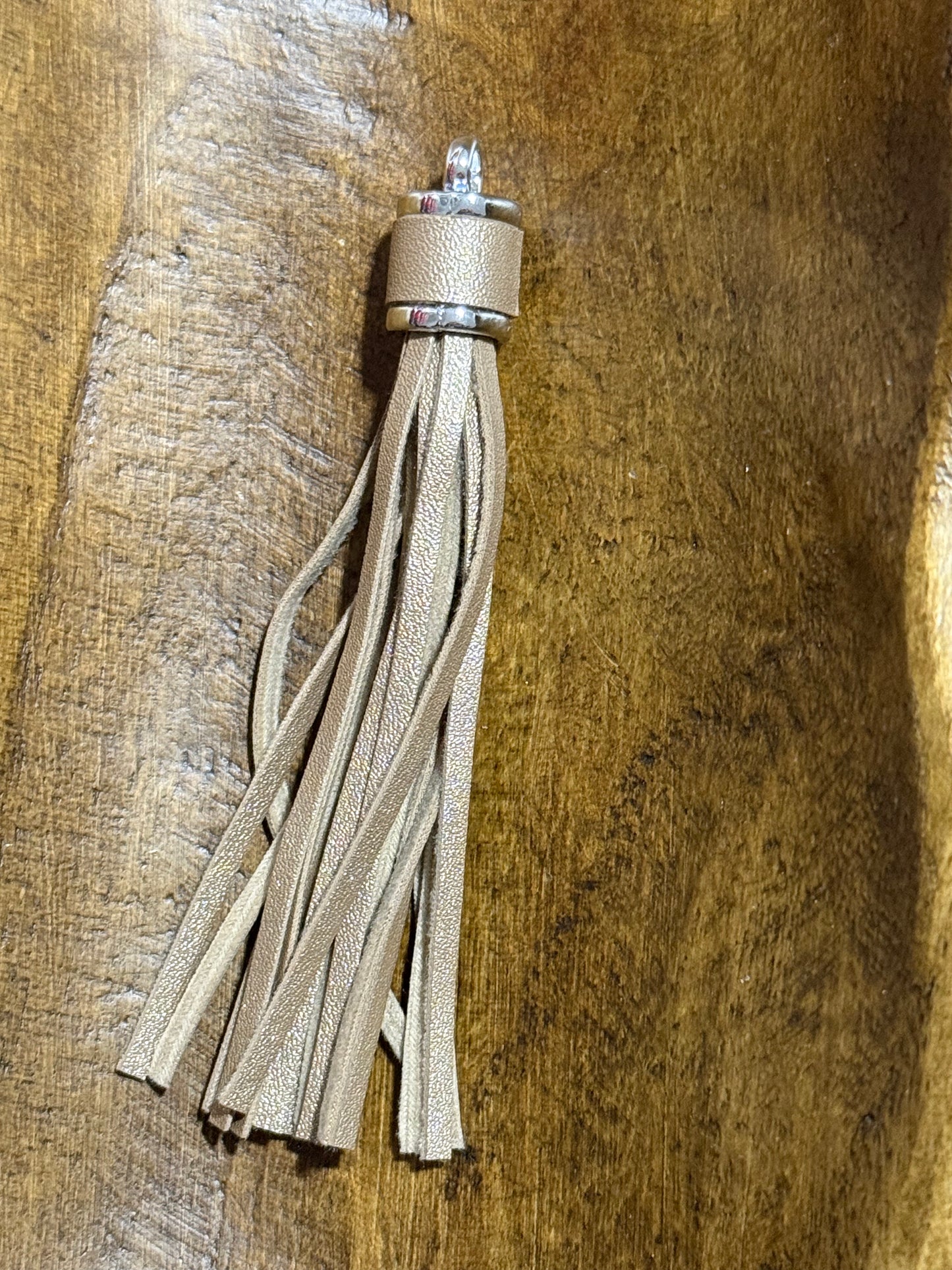 Long Tassel Car Charm Lanyard White Black Multi-Color