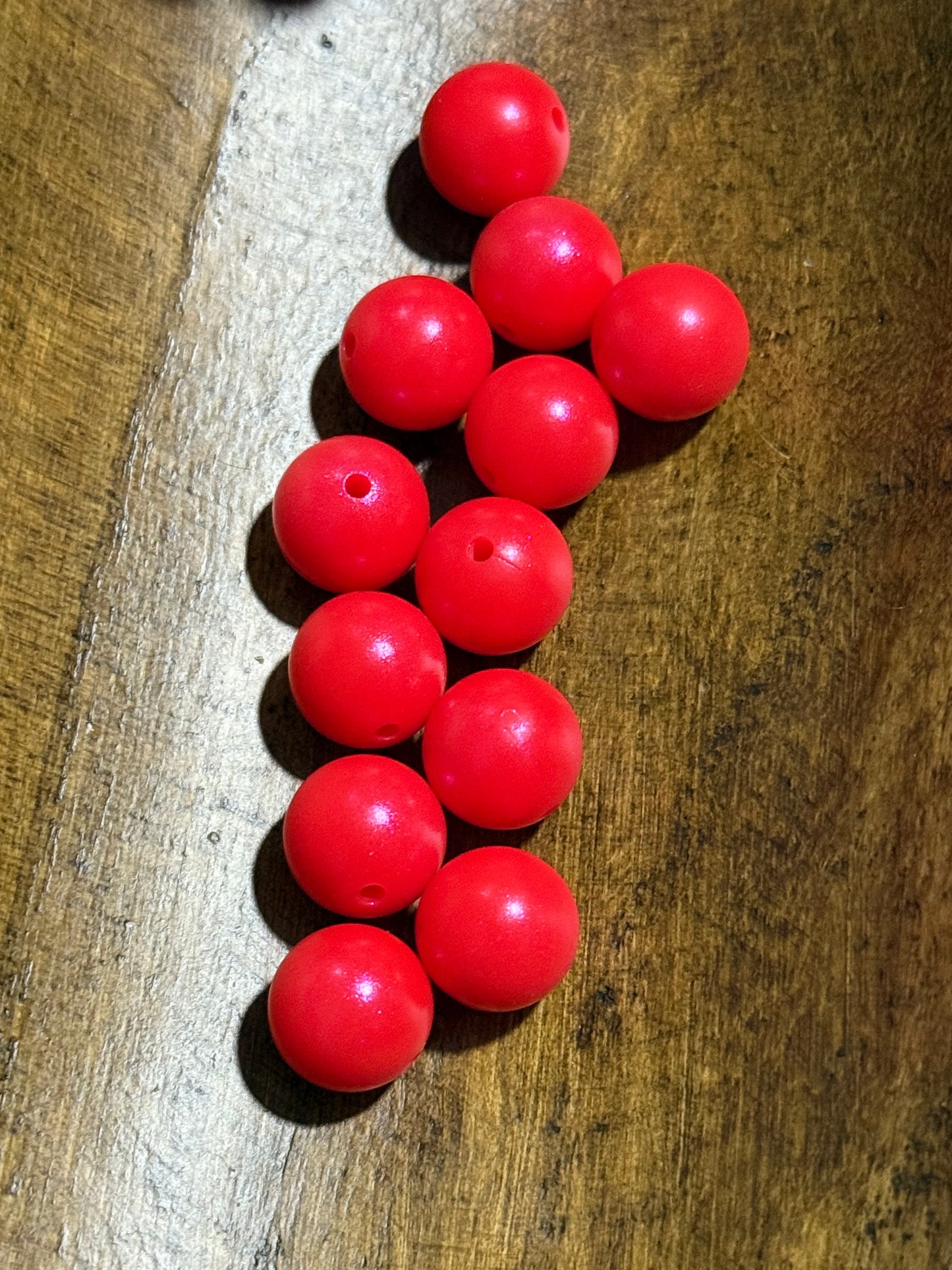 Opal 15mm Silicone Round Bead Glitter Bead