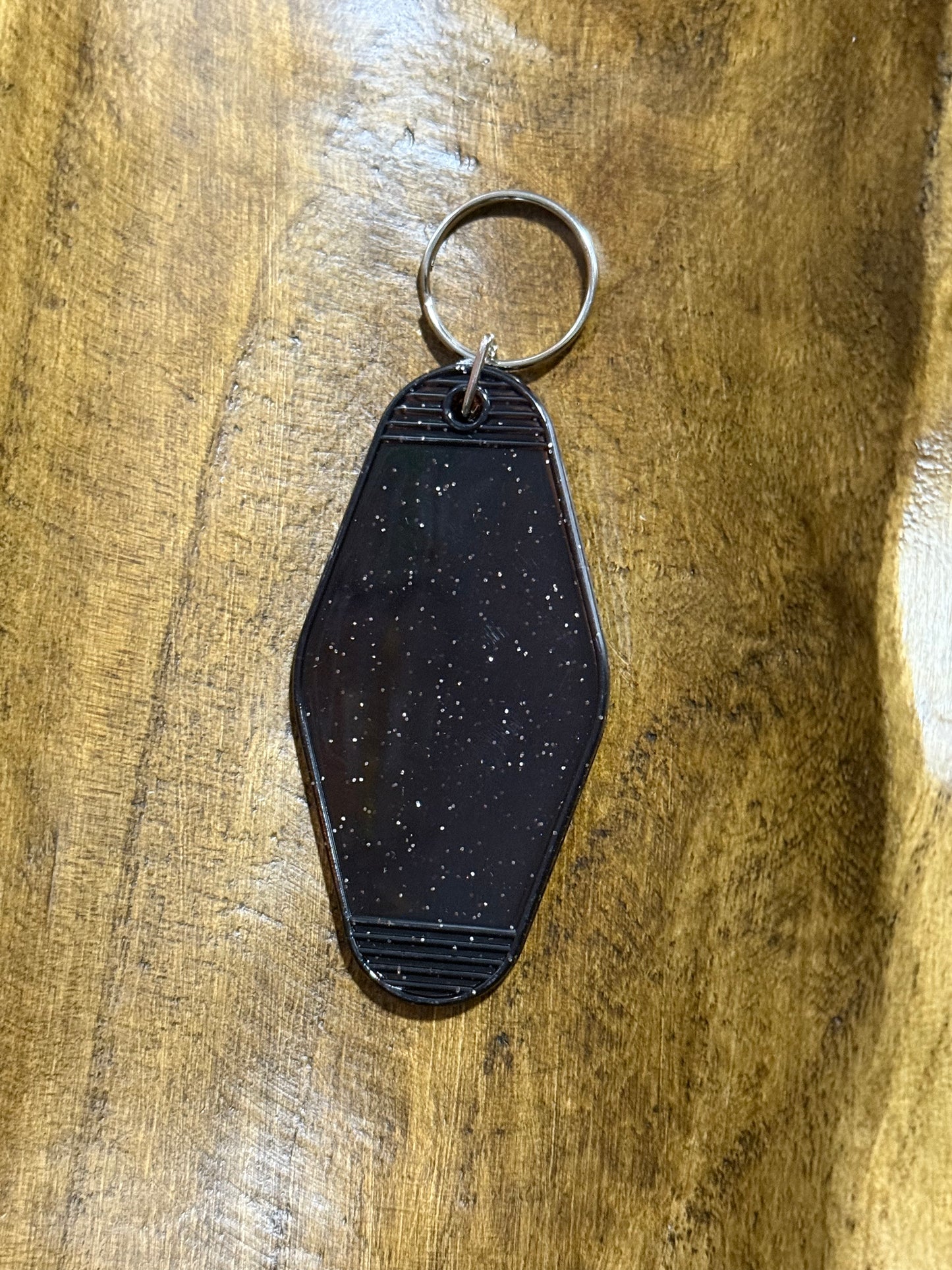 Plastic Hotel Blank Keychain Multiple Color Options