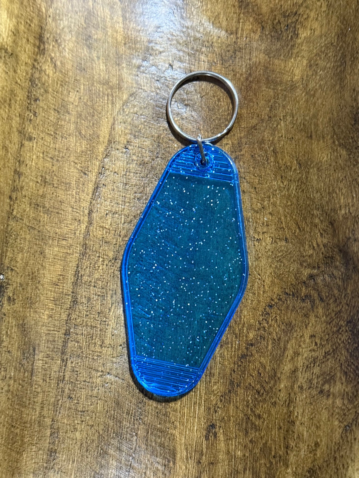 Plastic Hotel Blank Keychain Multiple Color Options