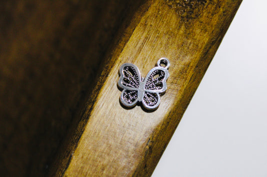 Butterfly Or Bone Mini Metal Charm Pen Beading Jewelry Making 15 Count Bag