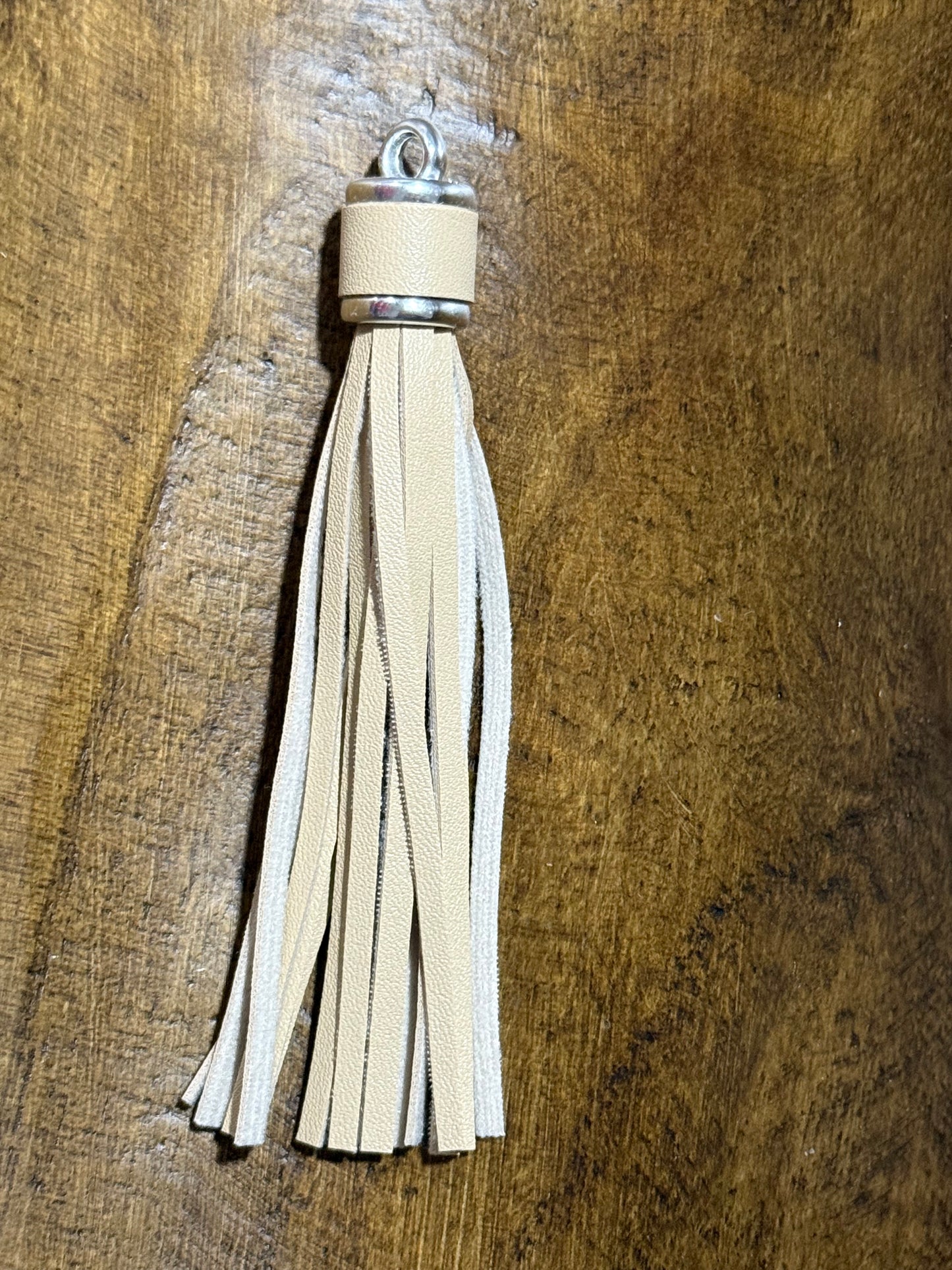 Long Tassel Car Charm Lanyard White Black Multi-Color