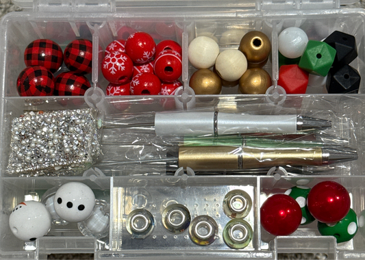 Christmas Pen Kit Silicone Beads Acrylic Beads Wood Beads Spacer Beads
