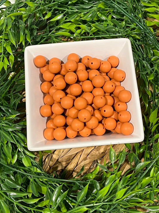 Silicone 15mm Rust Bead