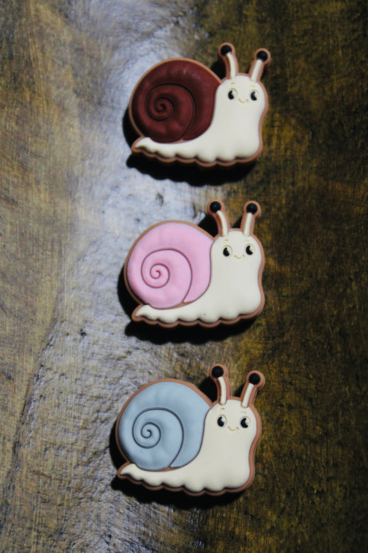Slithery Snail Silicone Focal Bead Three Color Options