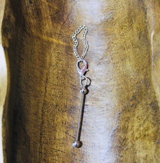 Chain Cup Charm Bead-able Silver