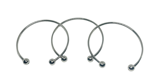 Bead-able Cusp Bracelet Silver Metal