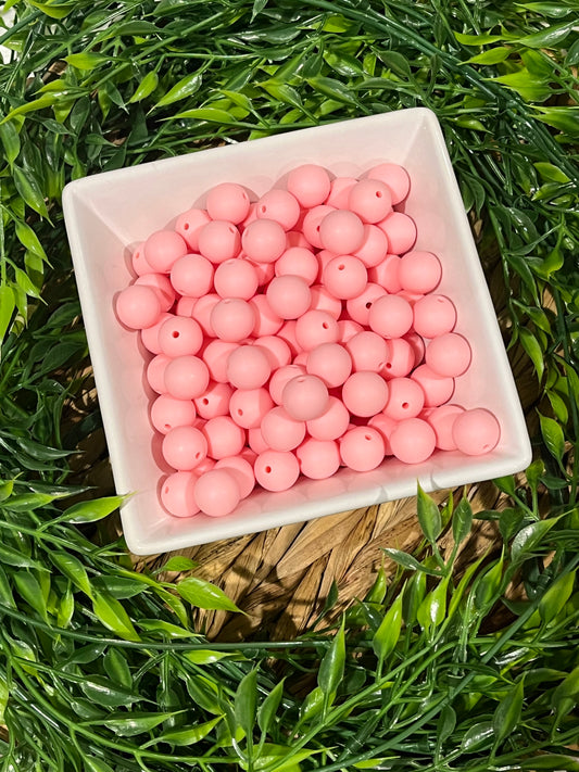 Silicone 15mm Candy Pink Bead
