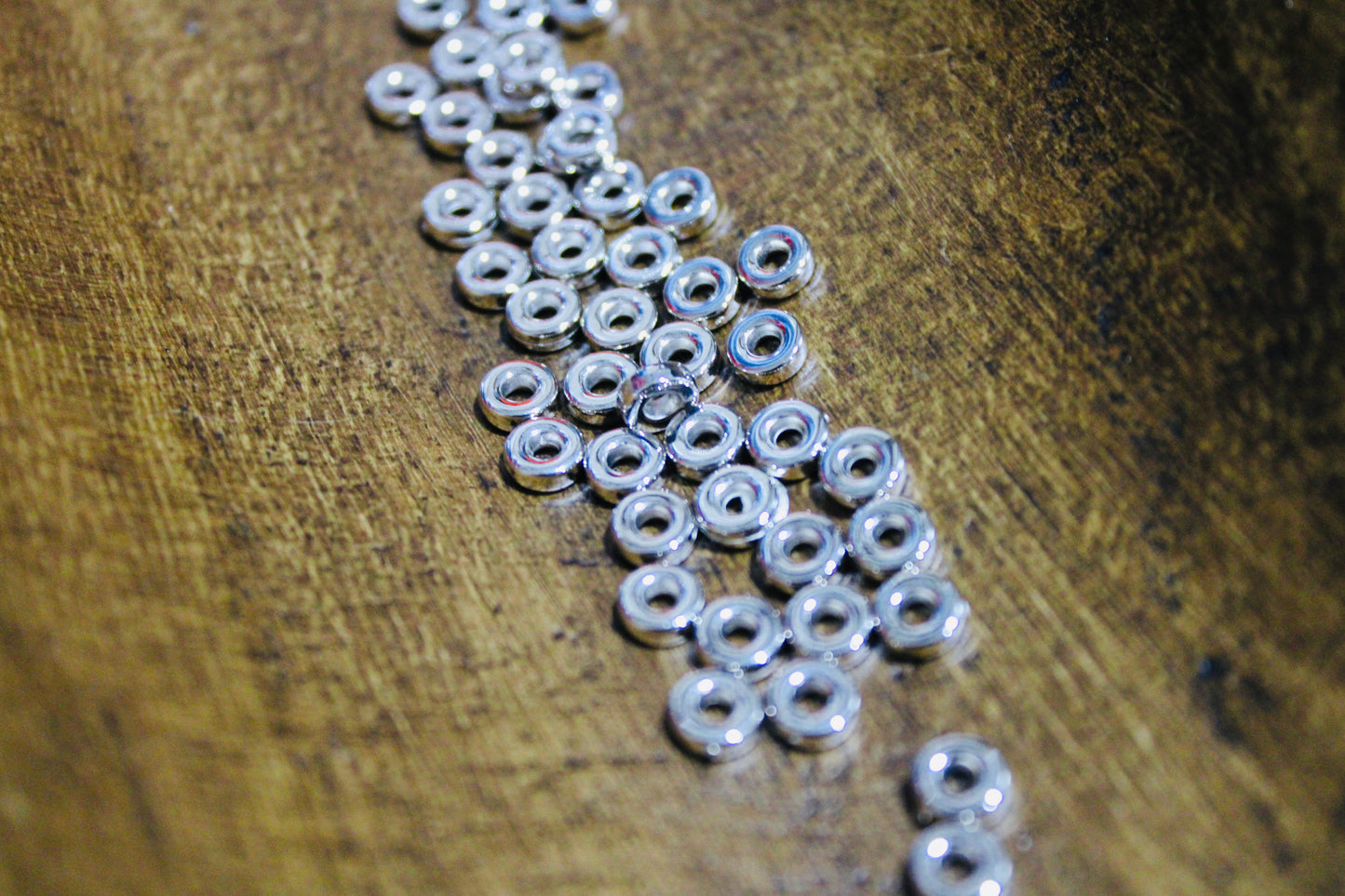Mini Metal Round Spacer Bead 200 Count Bag