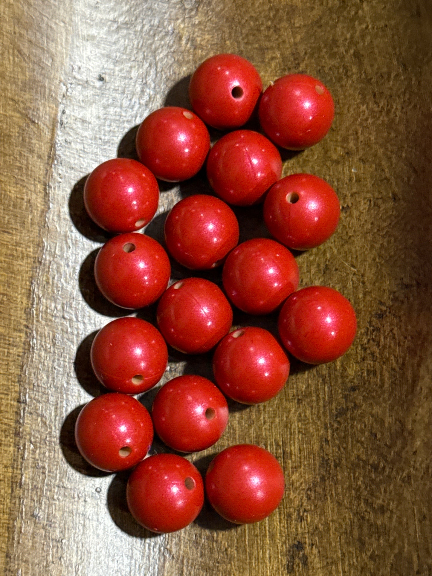 Opal 15mm Silicone Round Bead Glitter Bead