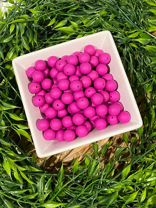 Silicone 15mm Violet Bead
