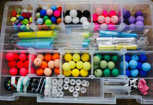 Starter Pen Beading Box Kit Small Or Large Multi-Color