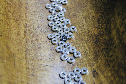Mini Metal Round Spacer Bead 200 Count Bag