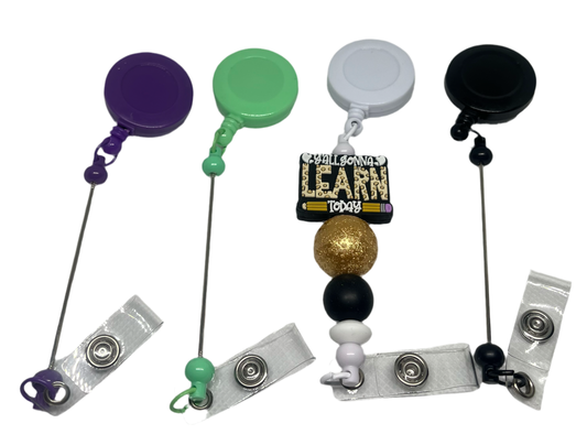 Name Badge Bead-able Beading Multiple Color Options