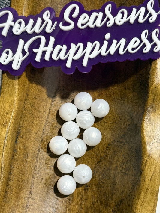 19mm Silicone Solid Color Round Bead