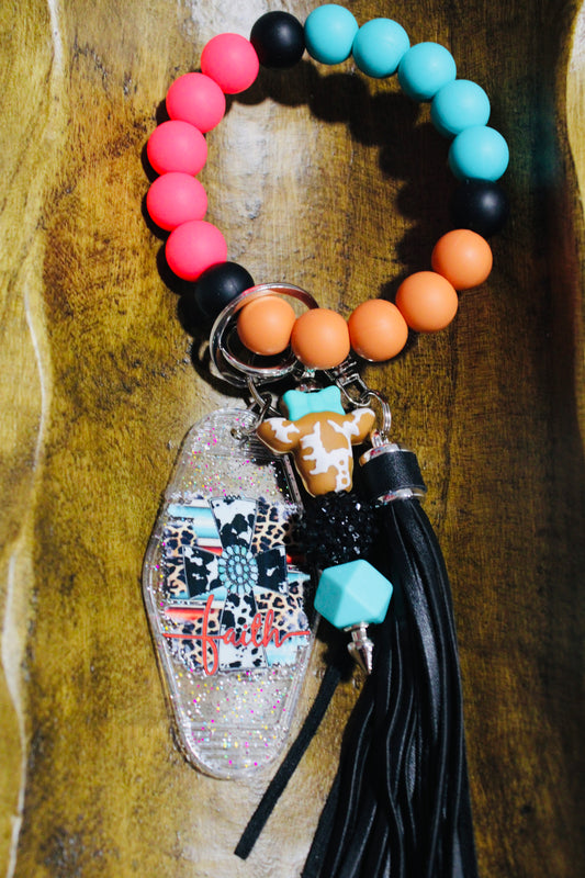 Keychain Wristlet Bundle Multiple Color/Pattern Options